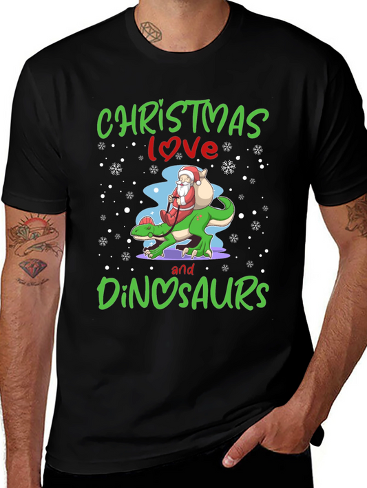 Christmas Love & Dinosaurs T-Shirt