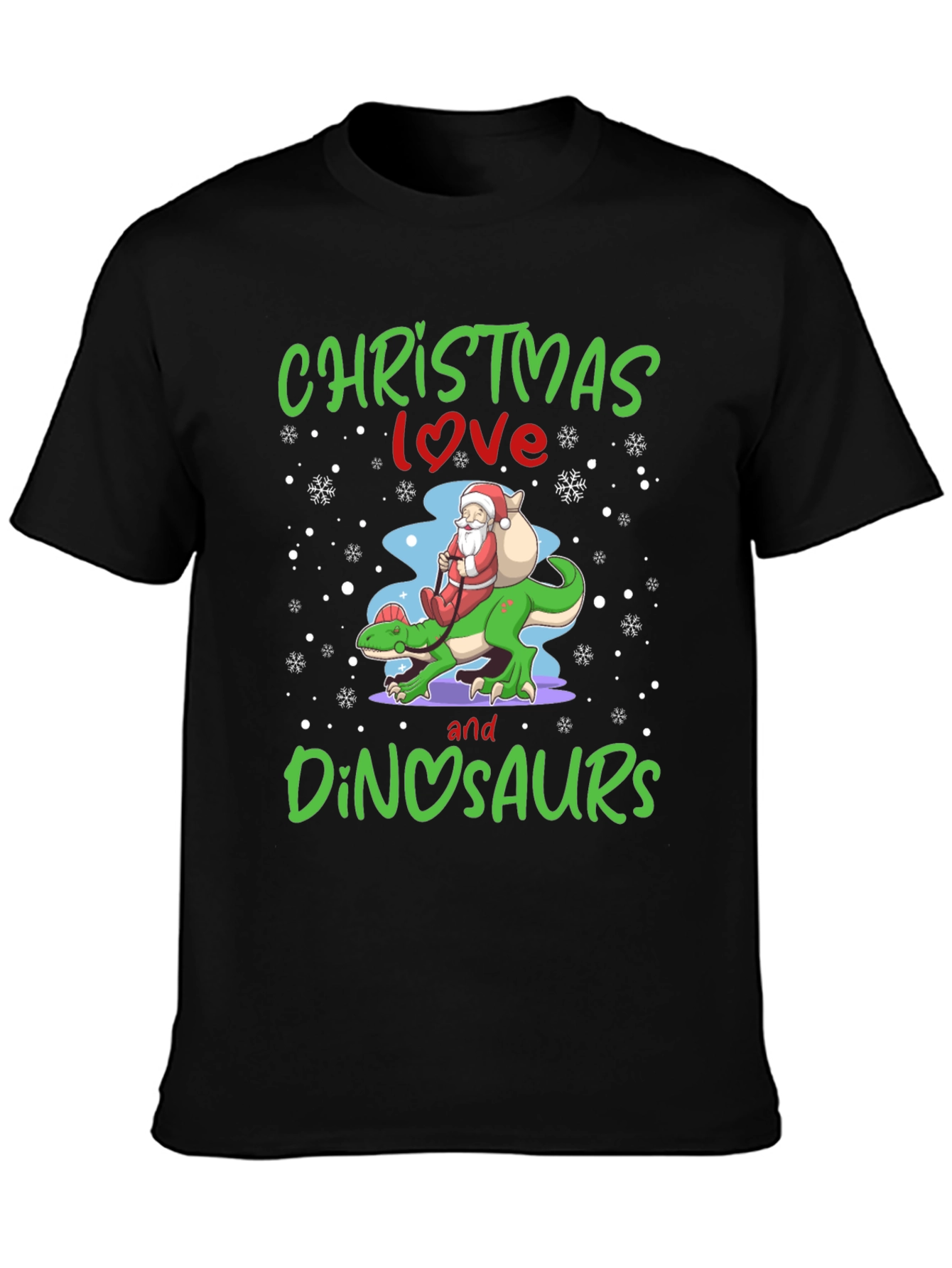Christmas Love & Dinosaurs T-Shirt