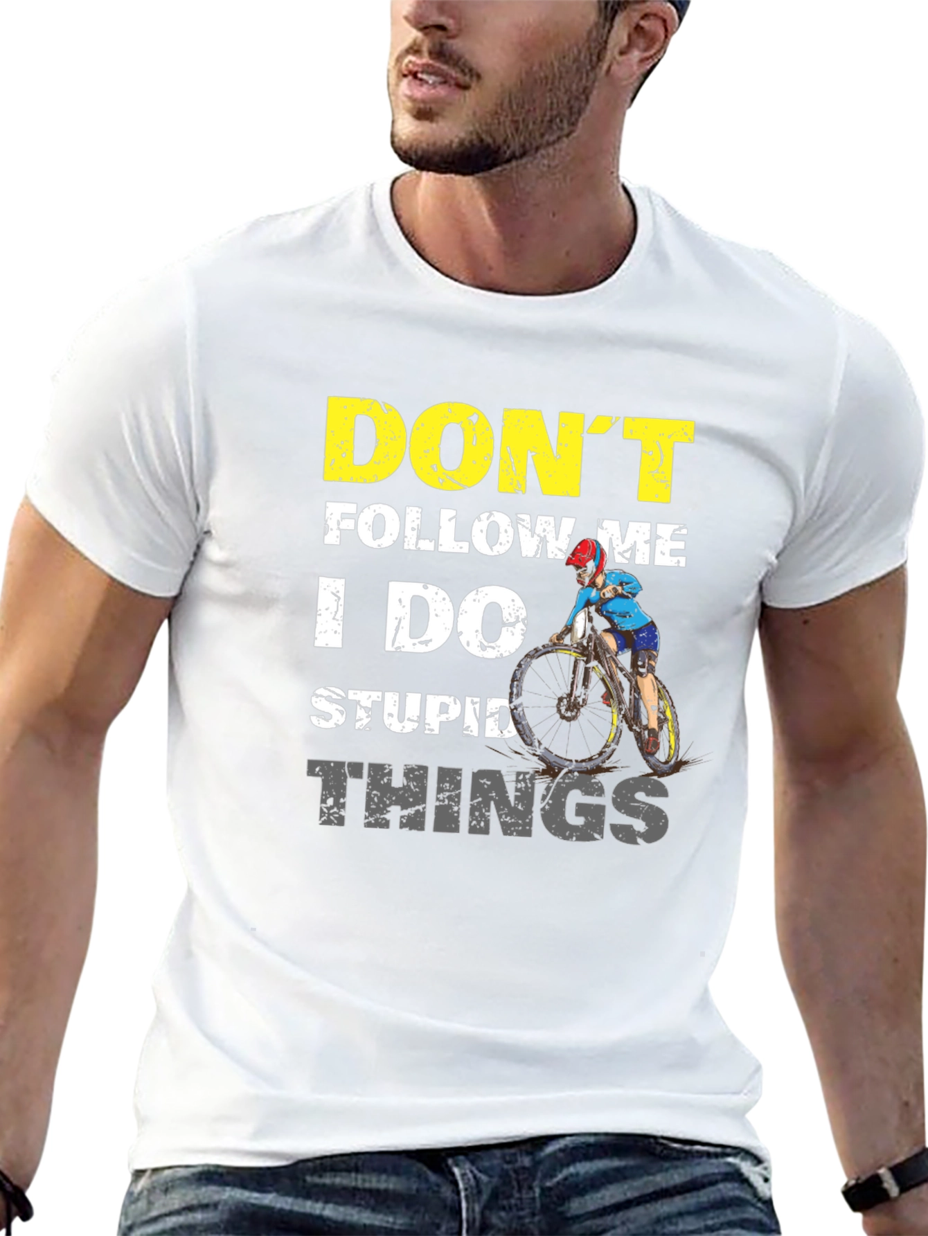 Dont Follow Me Graphic Tee - Biker Style
