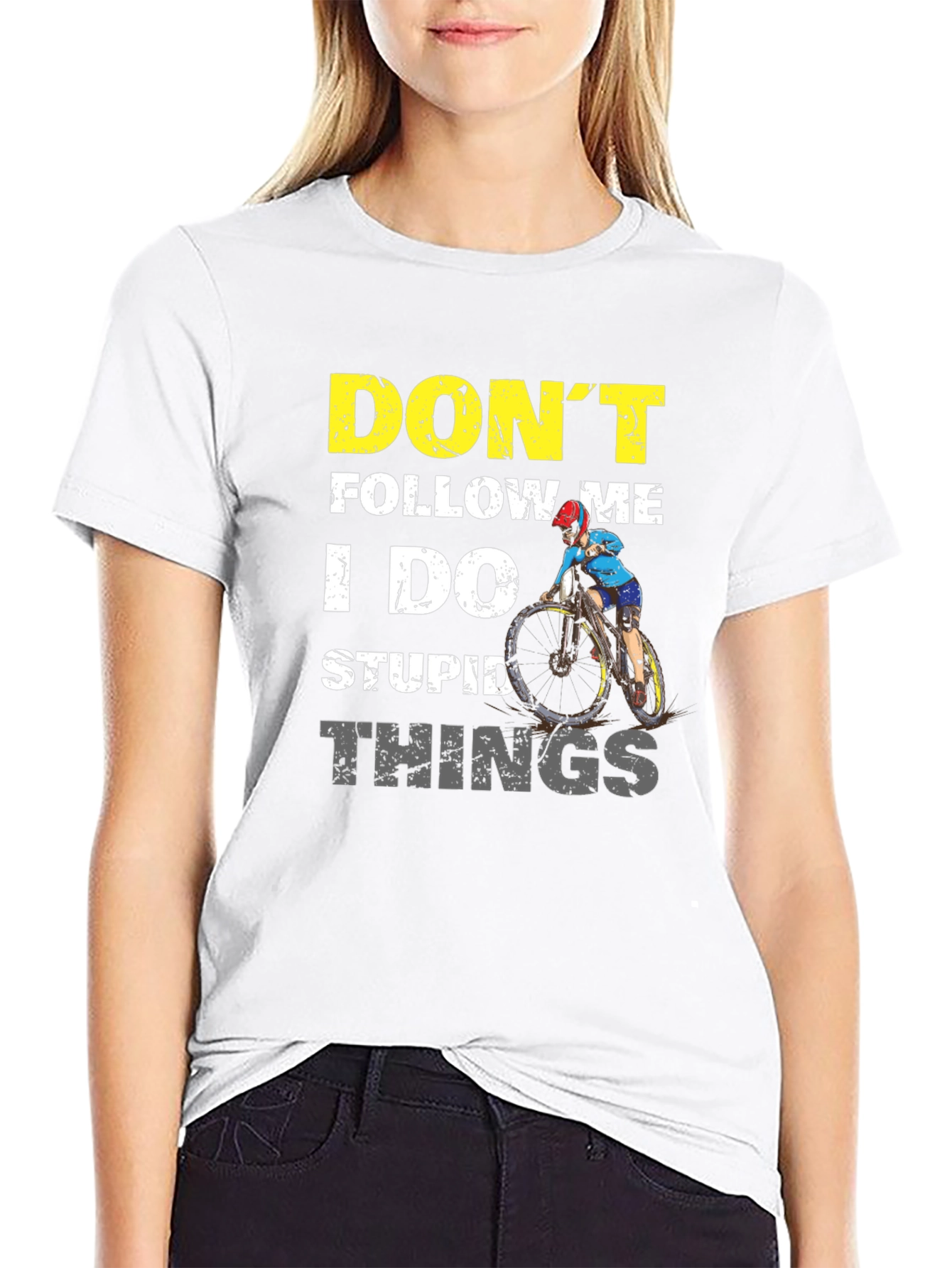 Dont Follow Me Graphic Tee - Biker Style
