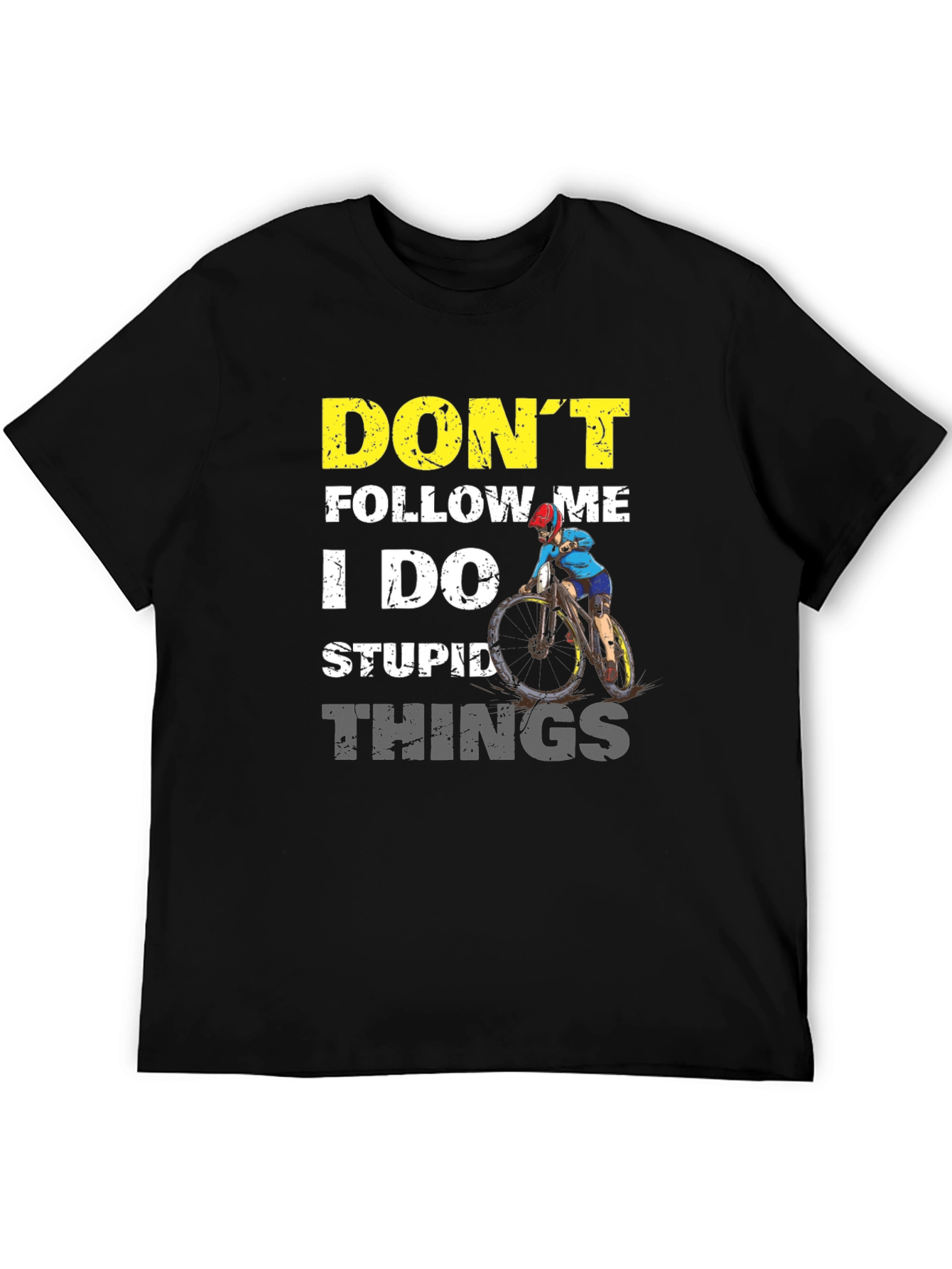 Dont Follow Me Graphic Tee - Biker Style