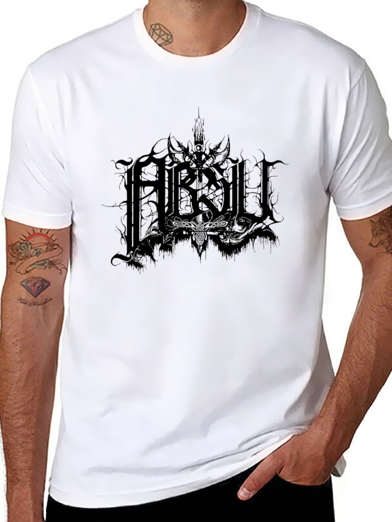 Black Metal Band T-Shirt - Dark Graphic Tee