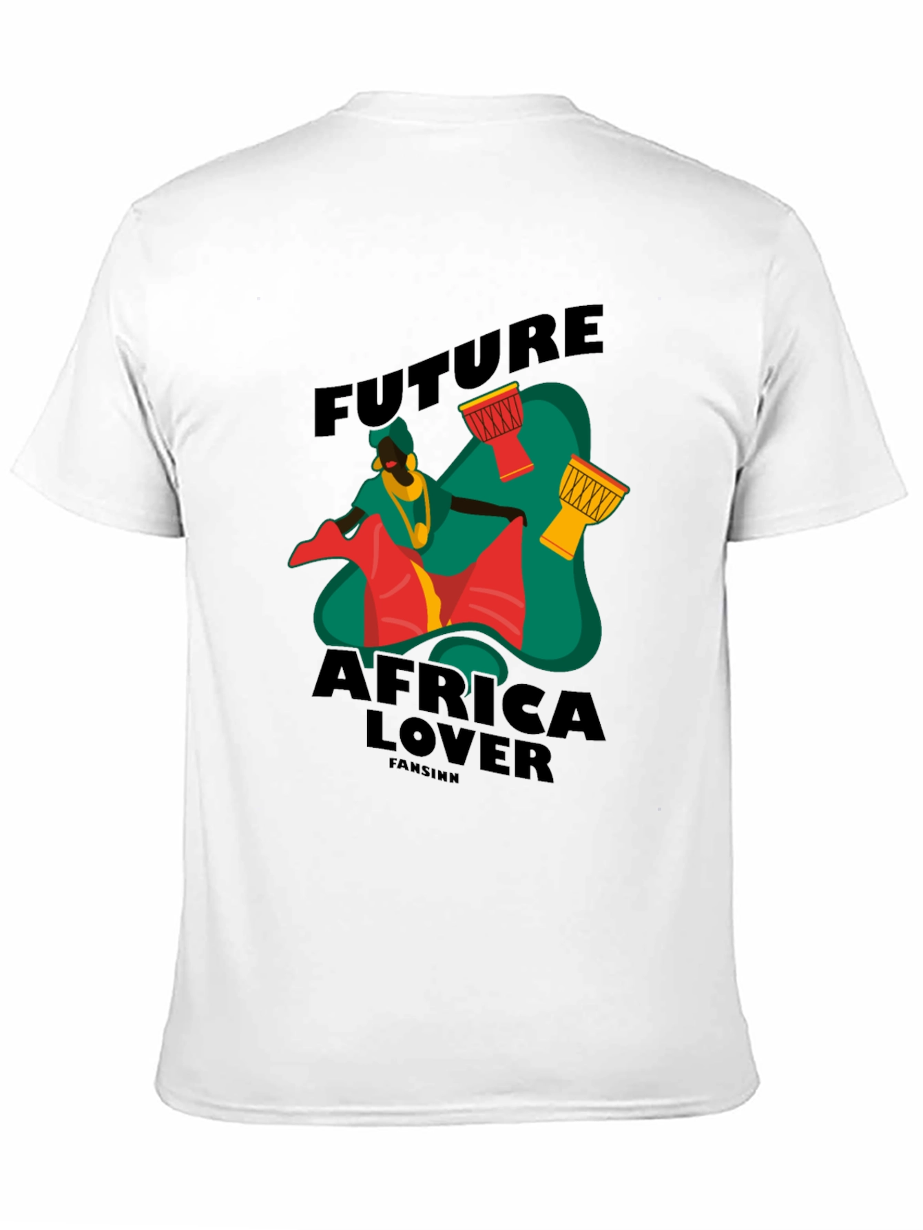 Future Africa Lover Black Graphic T-Shirt