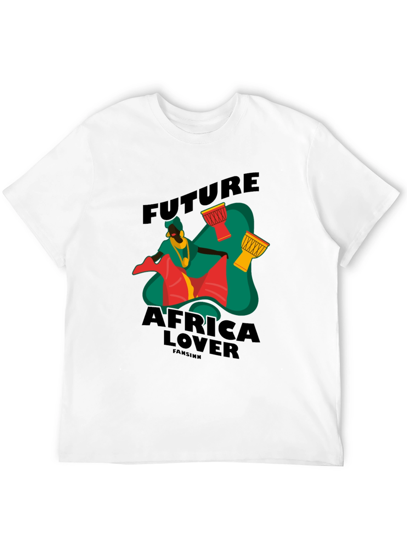 Future Africa Lover Black Graphic T-Shirt
