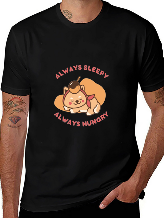 Always Sleepy Hungry Shiba T-Shirt