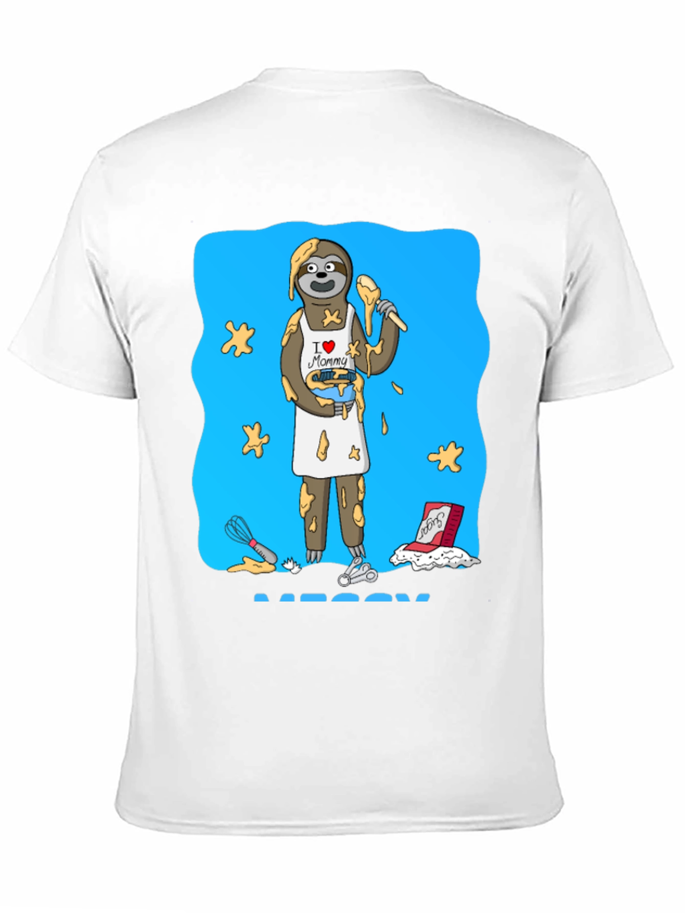 I Love Mommy Sloth Baker T-Shirt