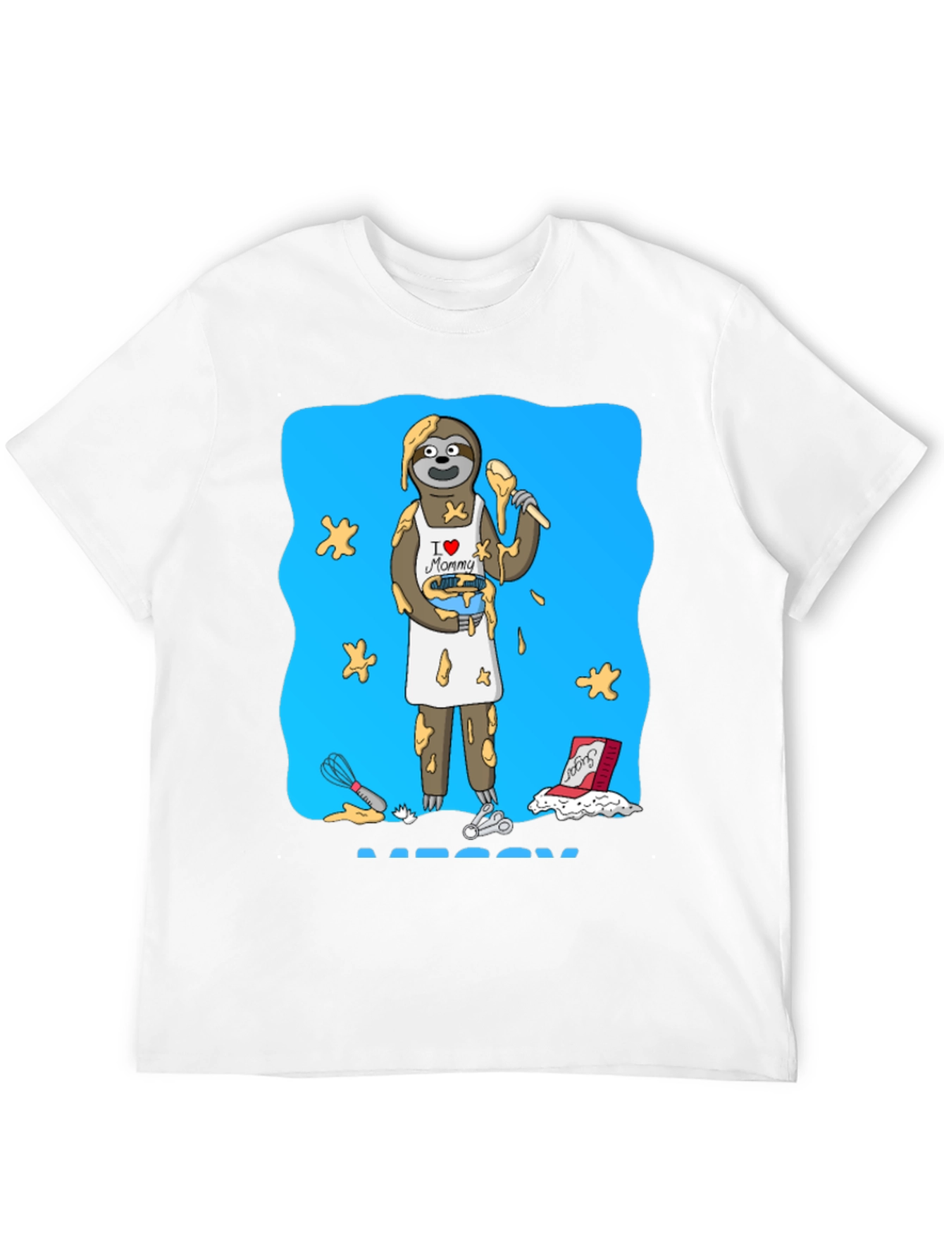 I Love Mommy Sloth Baker T-Shirt