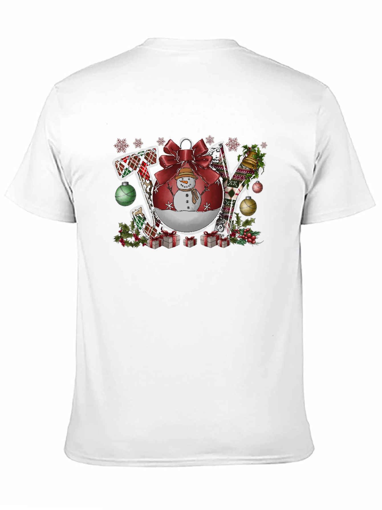Joy Christmas Graphic Tee - Holiday Shirt