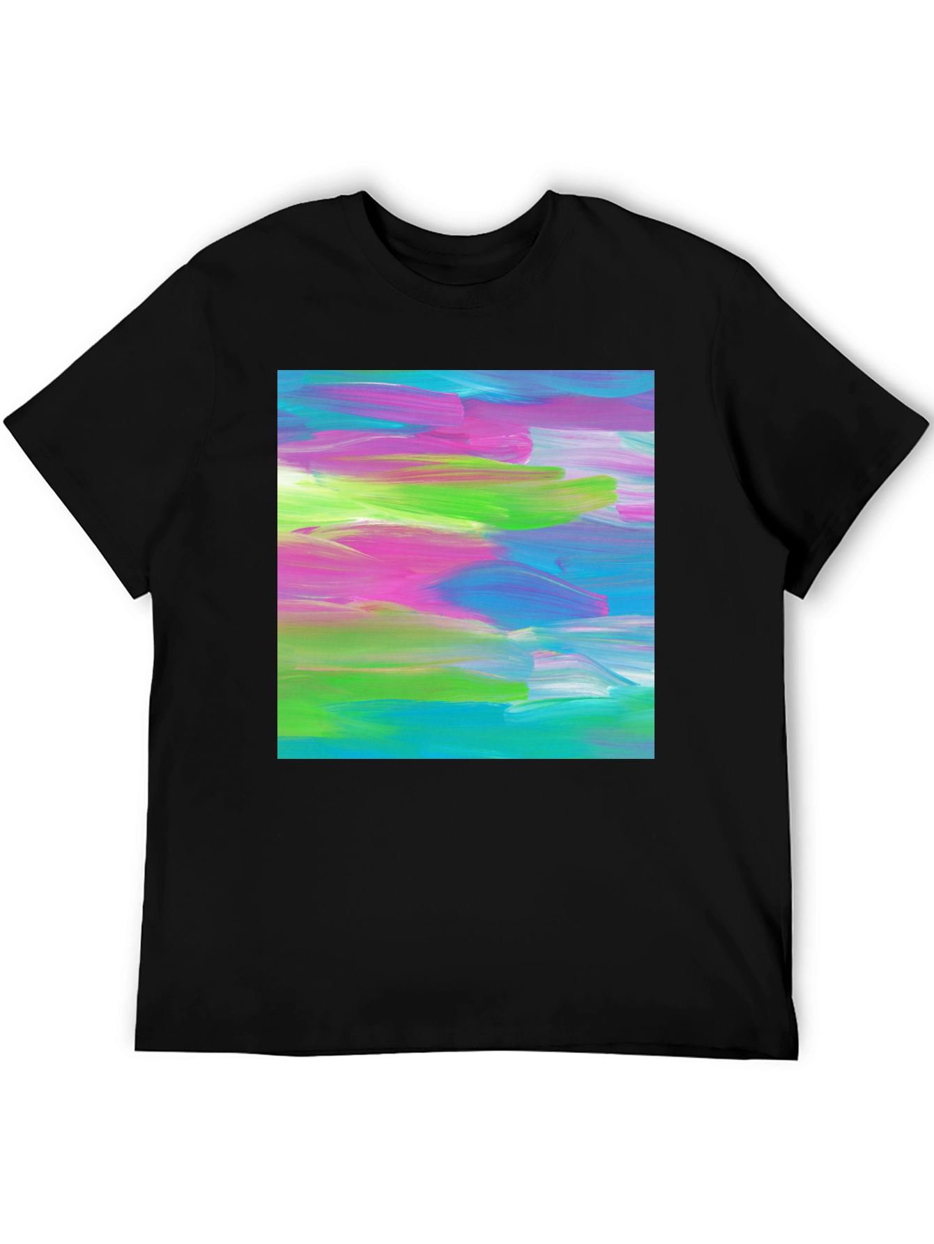 Abstract Art Graphic Tee - Modern Brushstroke T-Shirt