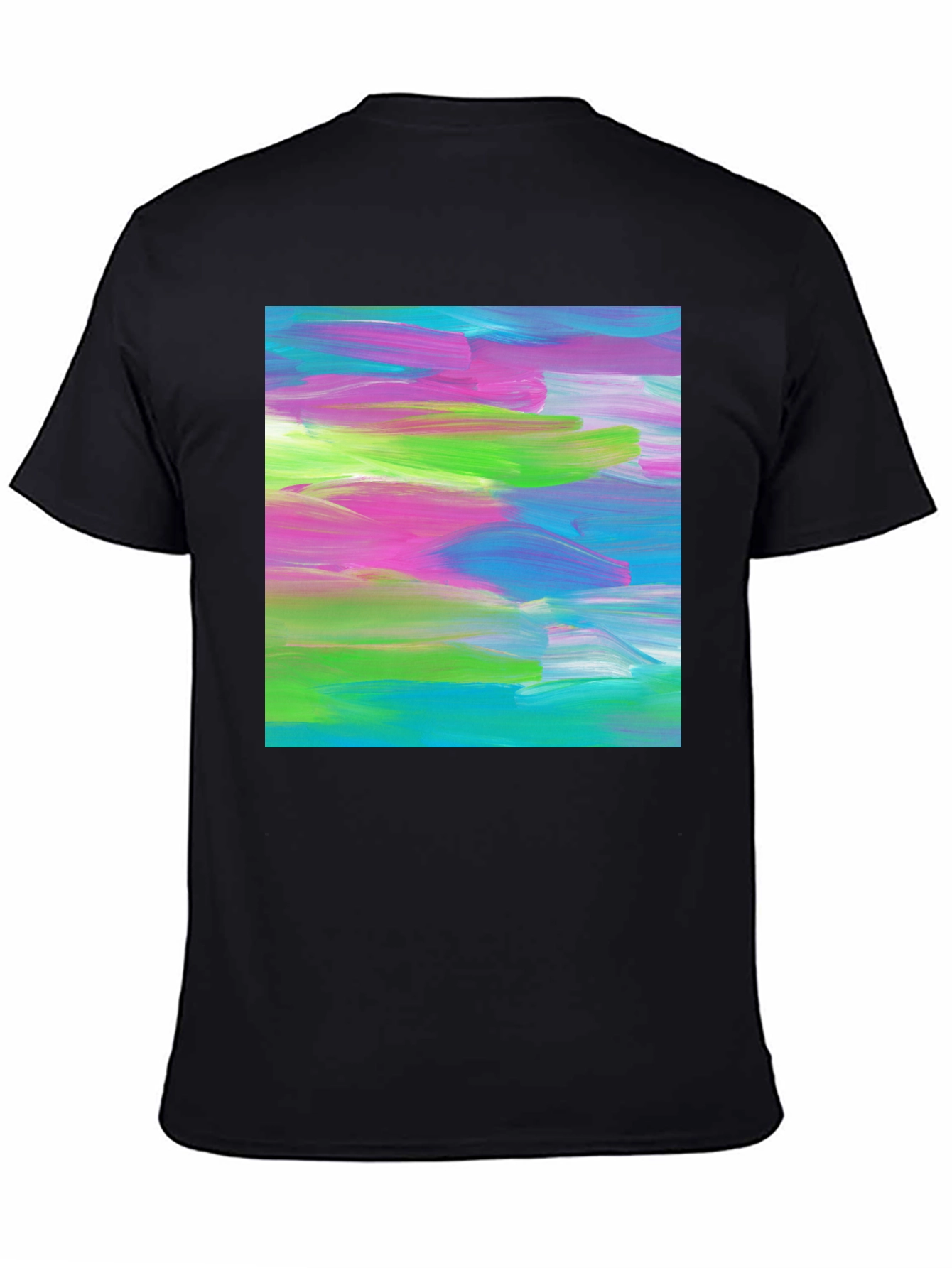 Abstract Art Graphic Tee - Modern Brushstroke T-Shirt
