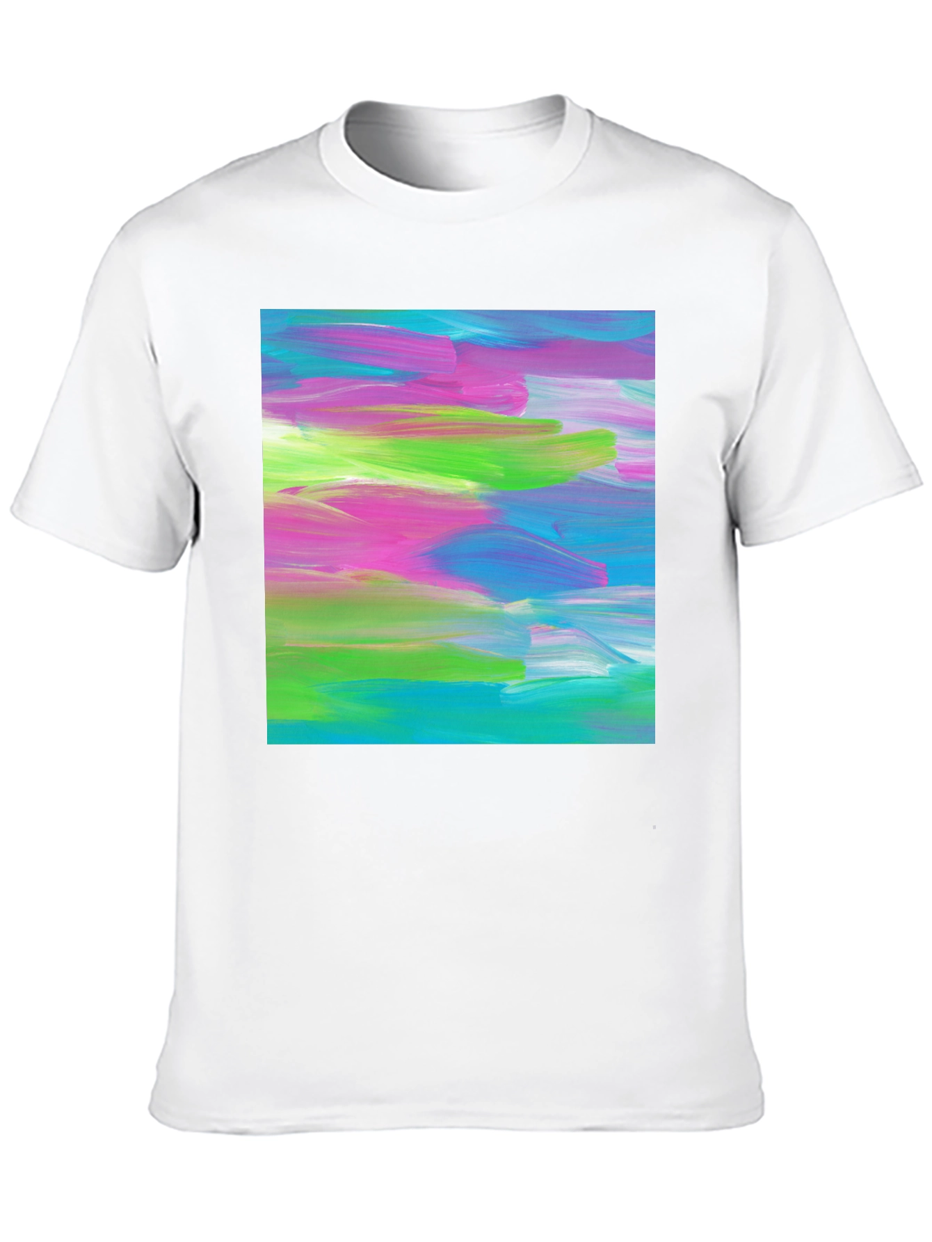 Abstract Art Graphic Tee - Modern Brushstroke T-Shirt