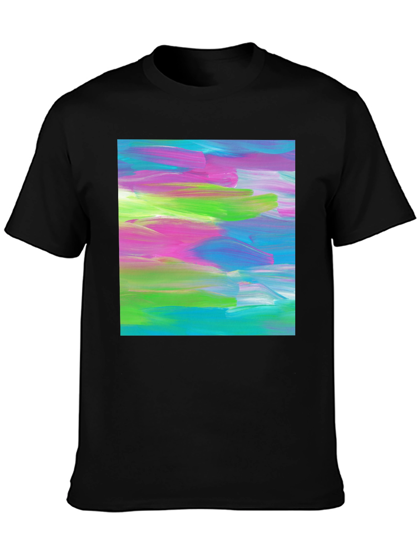 Abstract Art Graphic Tee - Modern Brushstroke T-Shirt