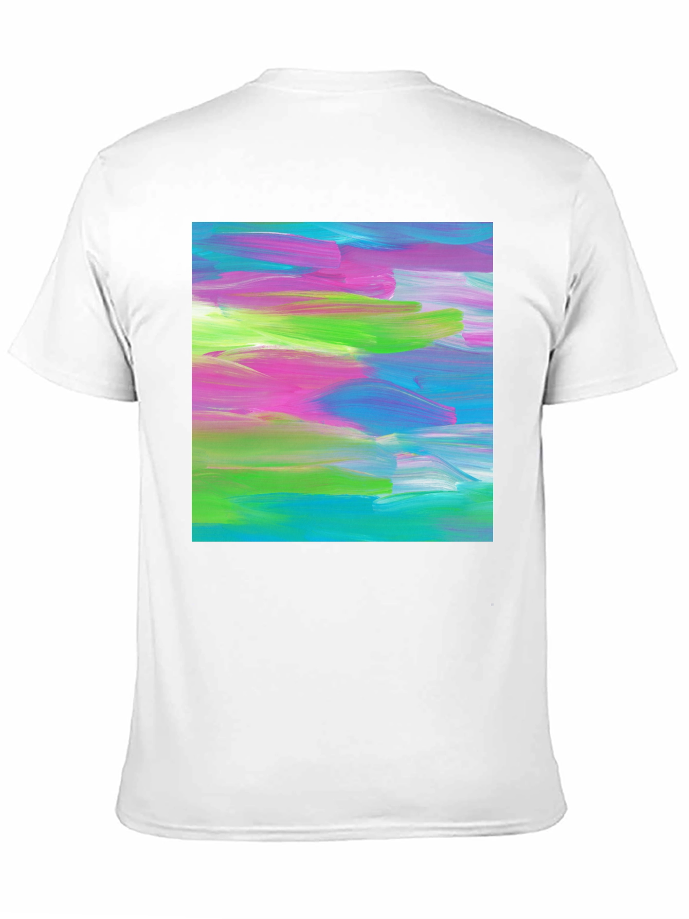 Abstract Art Graphic Tee - Modern Brushstroke T-Shirt