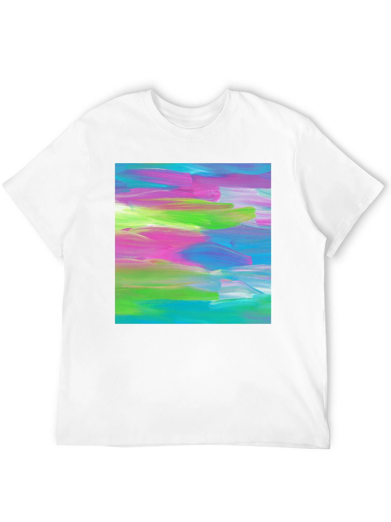 Abstract Art Graphic Tee - Modern Brushstroke T-Shirt