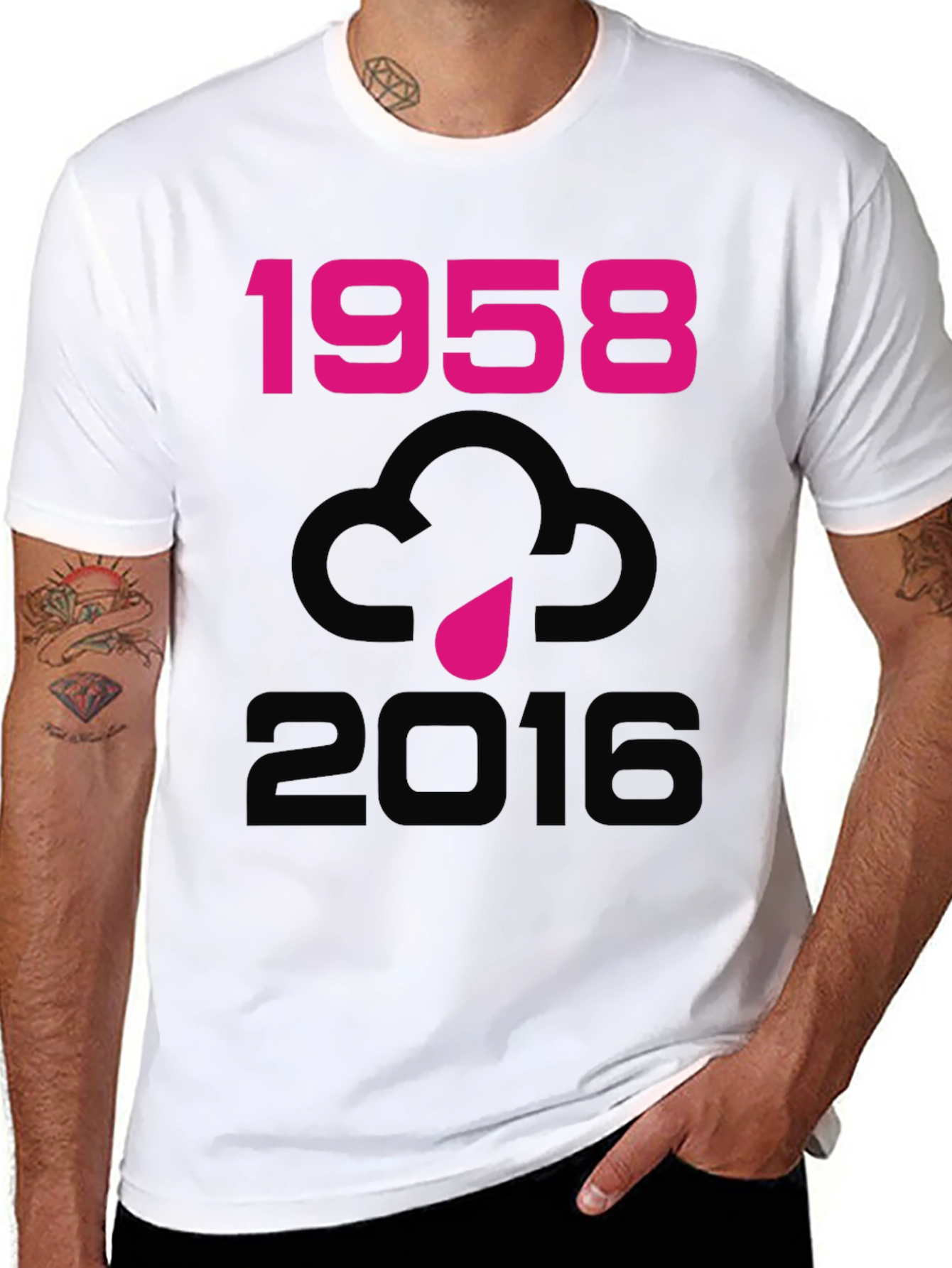 1958-2016 Cloud Graphic Tee