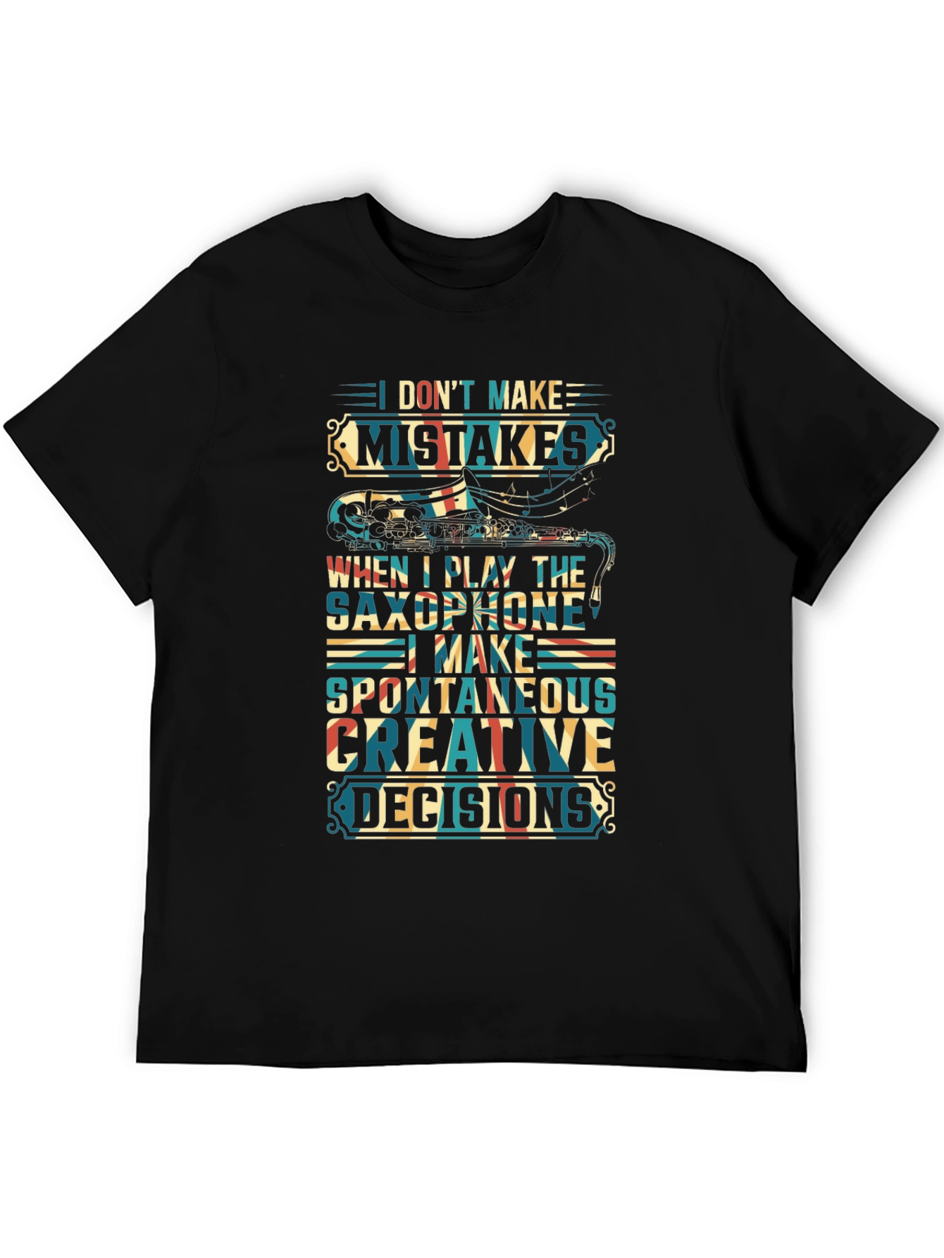 Saxophone Player Graphic Tee - Creative Decisions