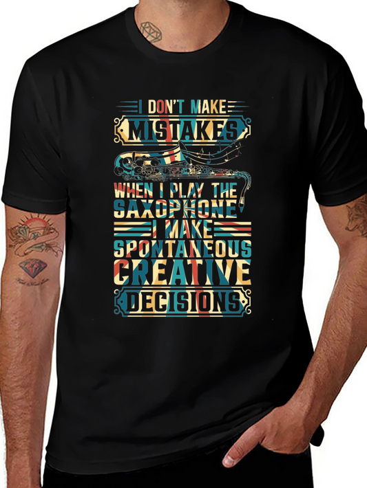 Saxophone Player Graphic Tee - Creative Decisions