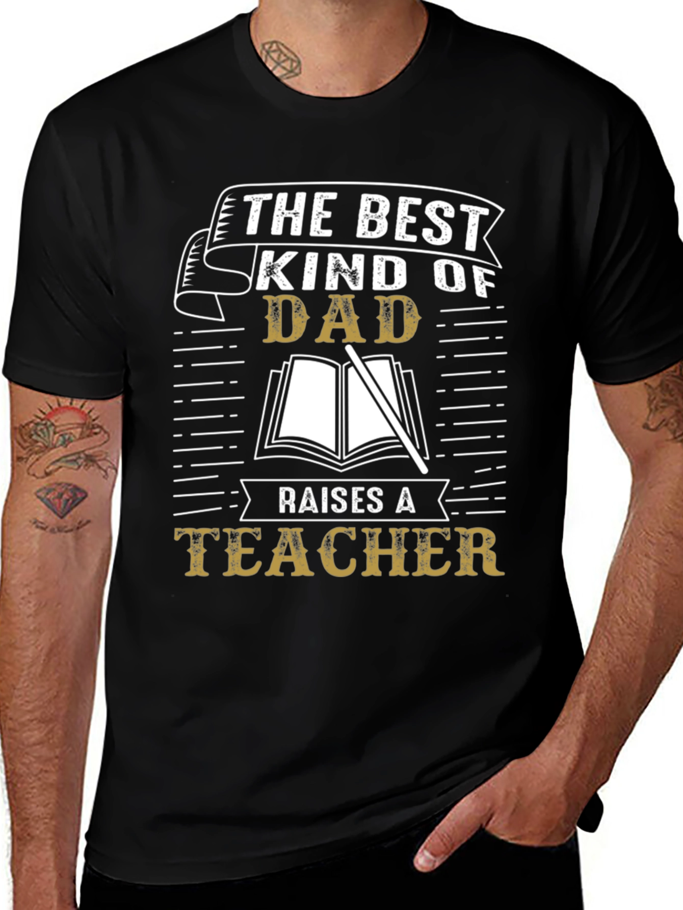 Best Kind of Dad Teacher T-Shirt