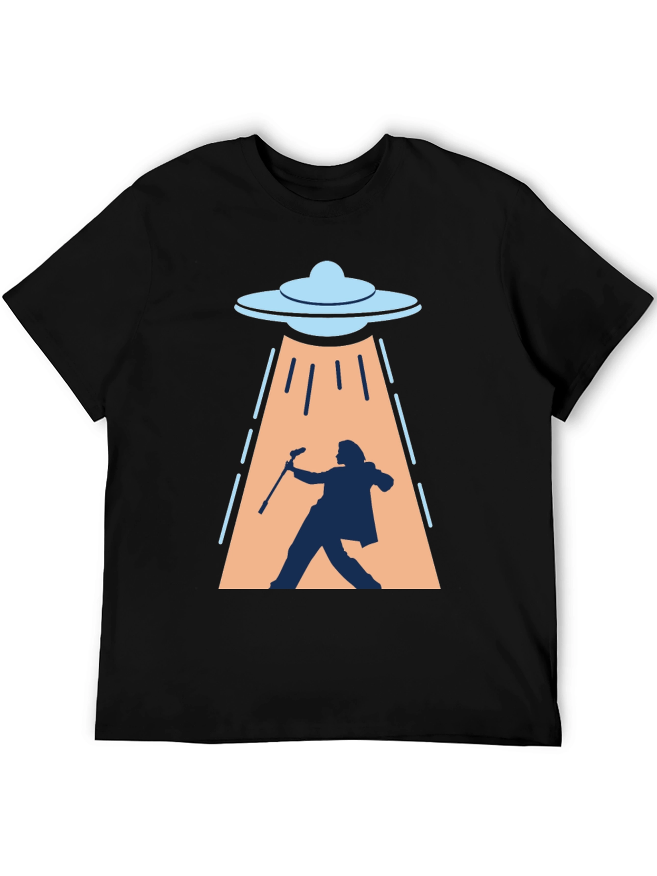 UFO Abduction T-Shirt: Silhouette Design