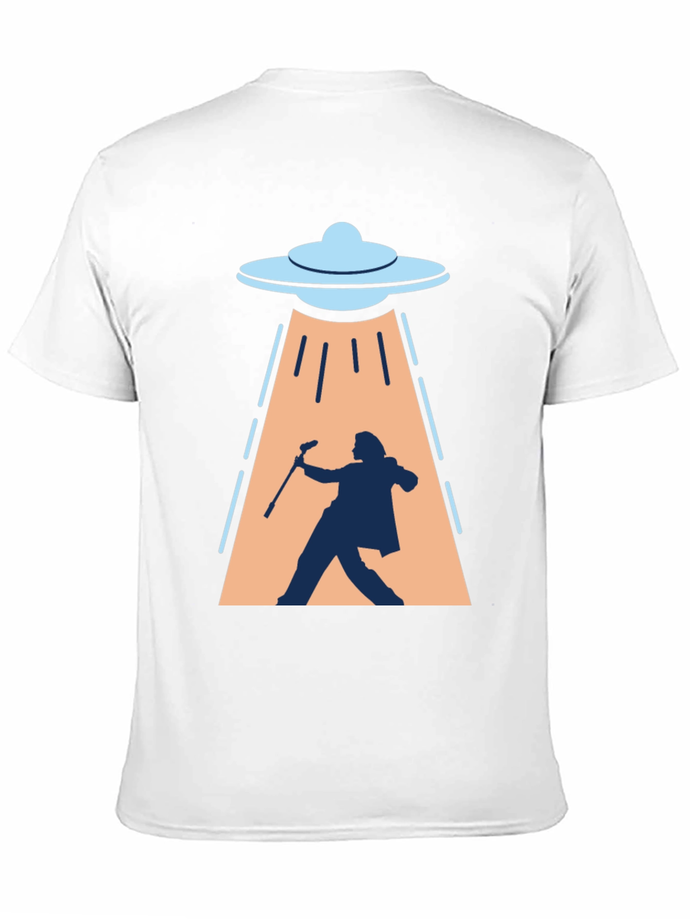 UFO Abduction T-Shirt: Silhouette Design