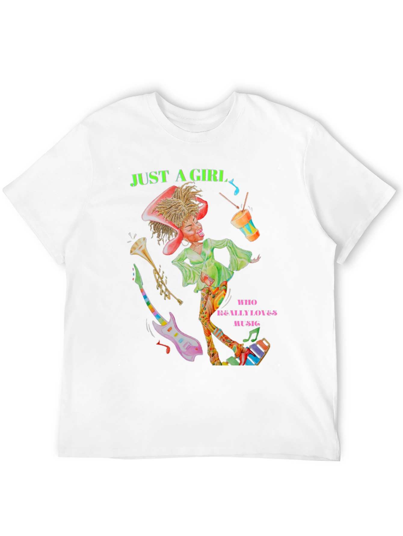 Just A Girl Who Loves Music T-Shirt