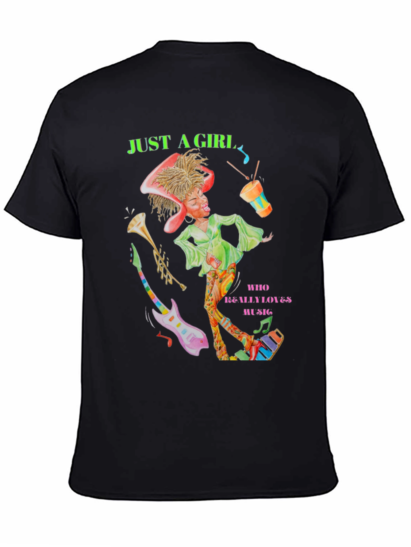Just A Girl Who Loves Music T-Shirt