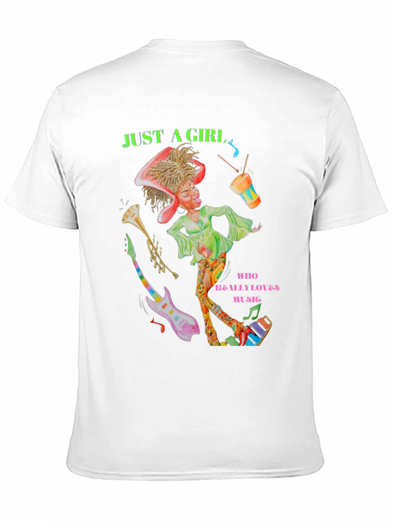 Just A Girl Who Loves Music T-Shirt