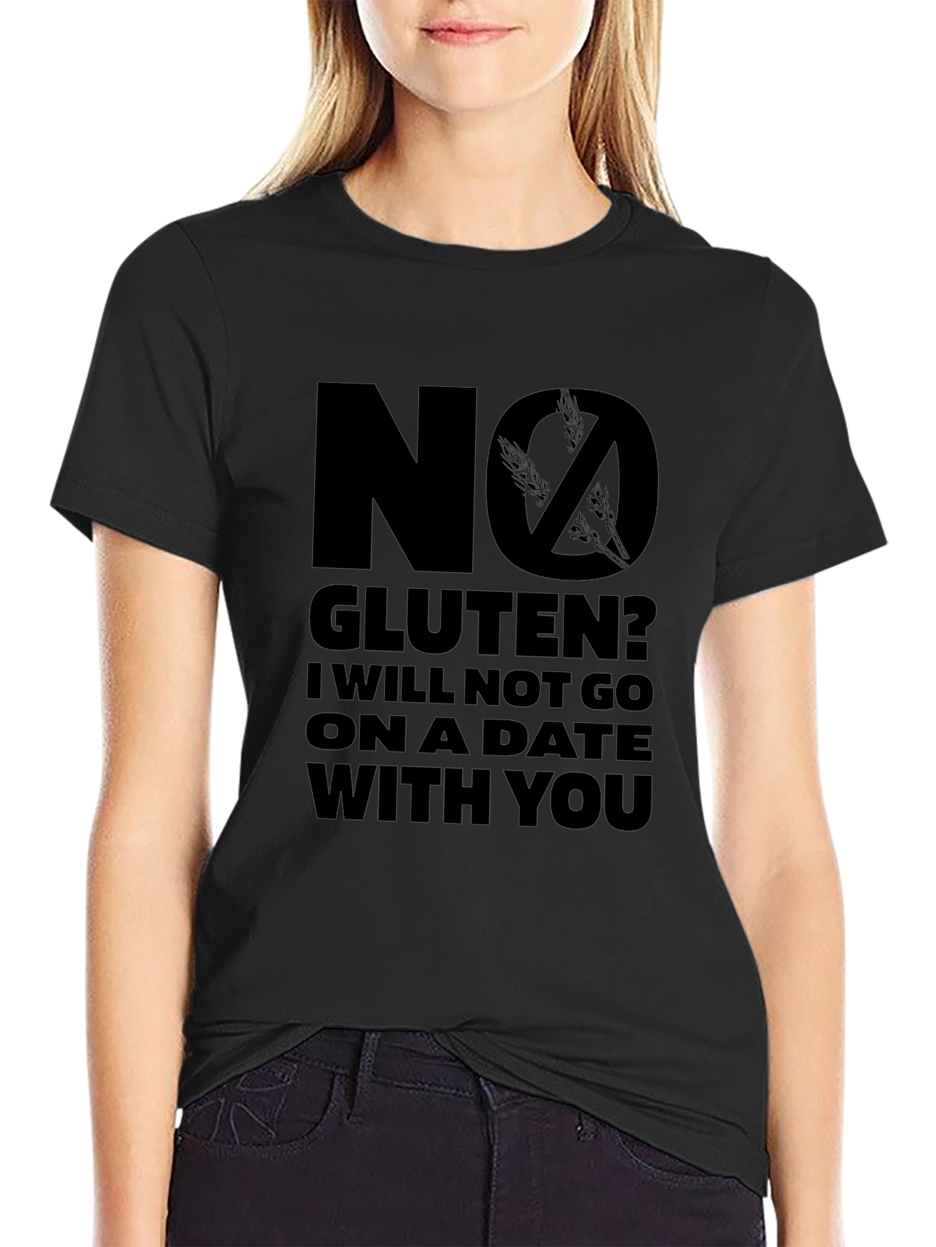 No Gluten? Ill Pass - Funny Graphic T-Shirt