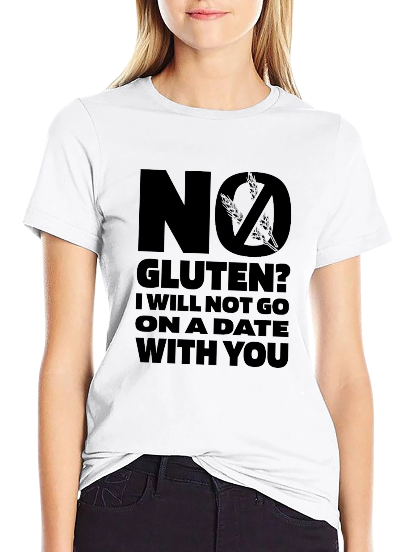 No Gluten? Ill Pass - Funny Graphic T-Shirt
