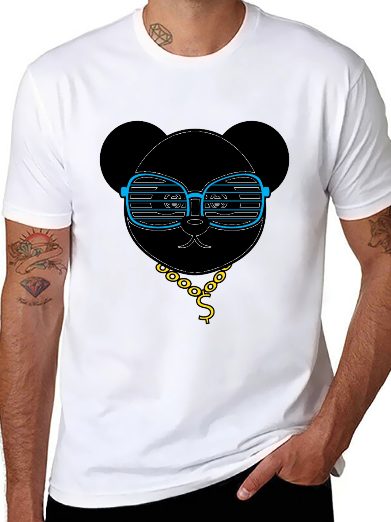Cool Panda T-Shirt - Graphic Tee with Shades