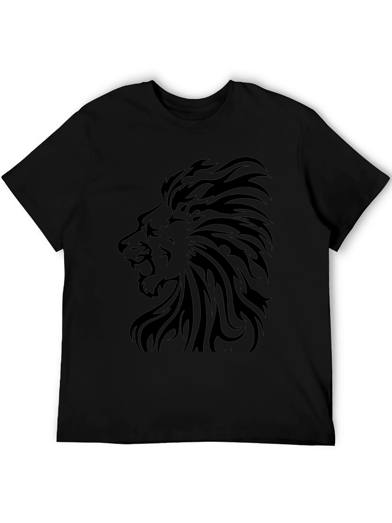 Black Lion Graphic Tee - Mens Fashion