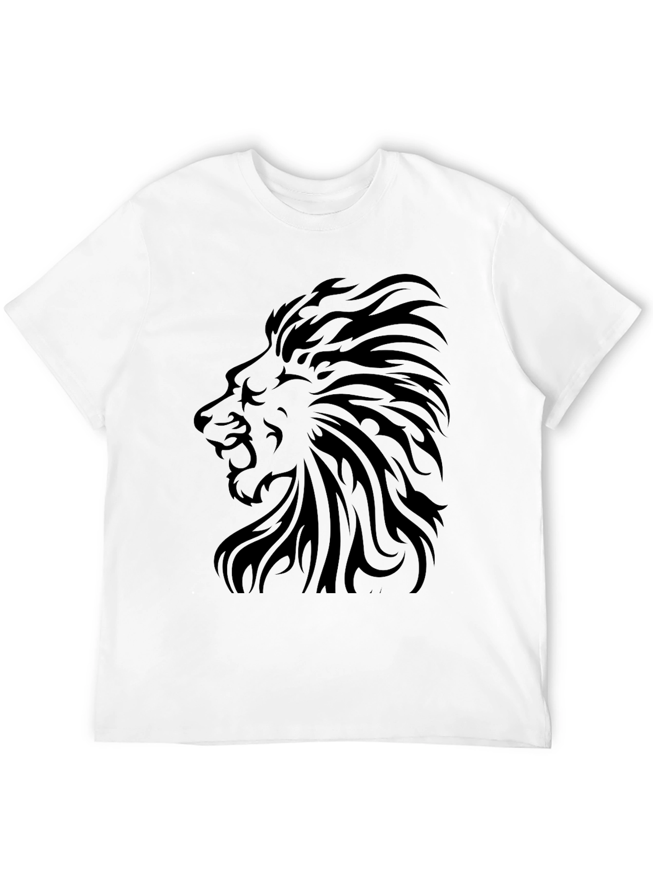 Black Lion Graphic Tee - Mens Fashion