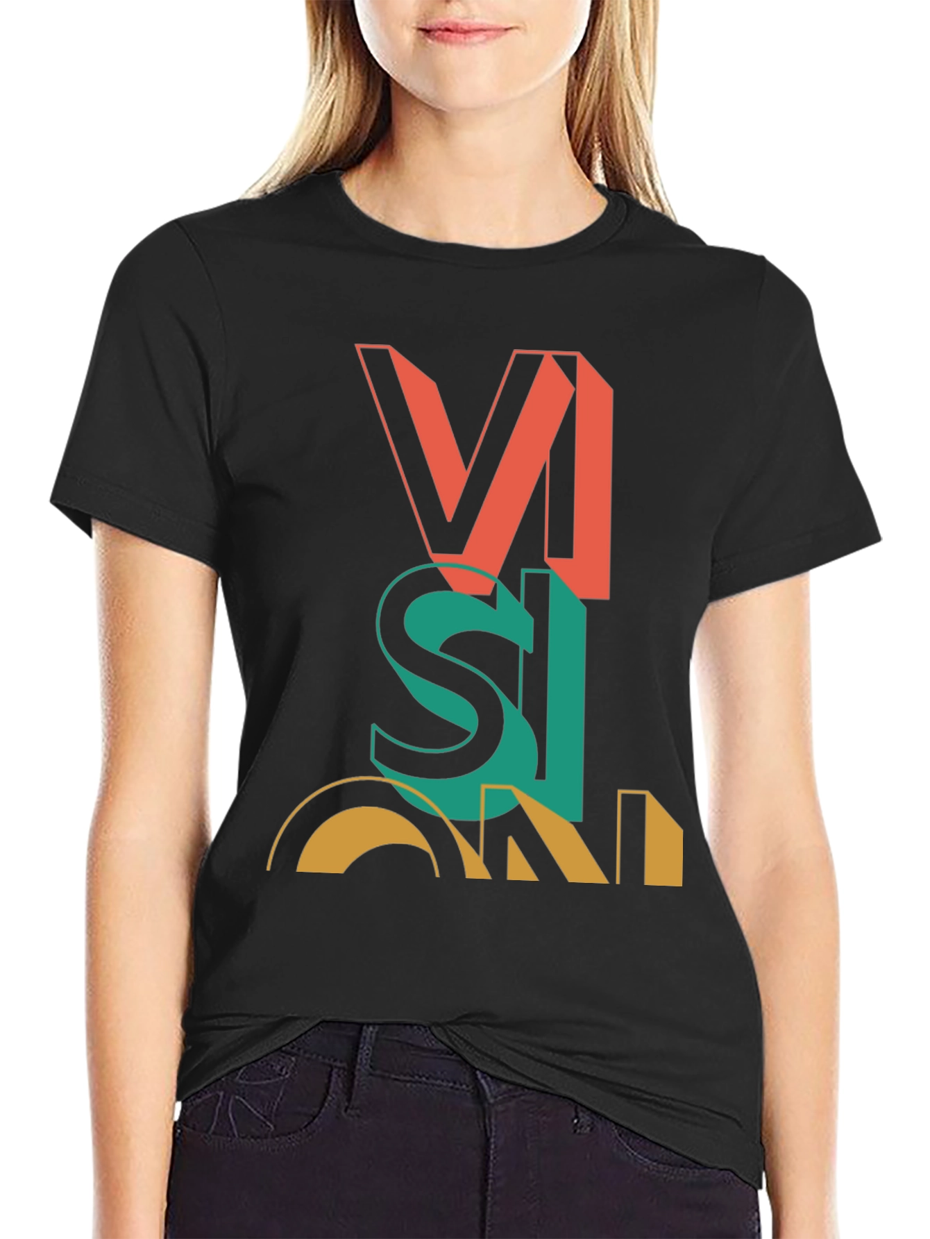Vision Graphic Tee - Modern Artistic Statement