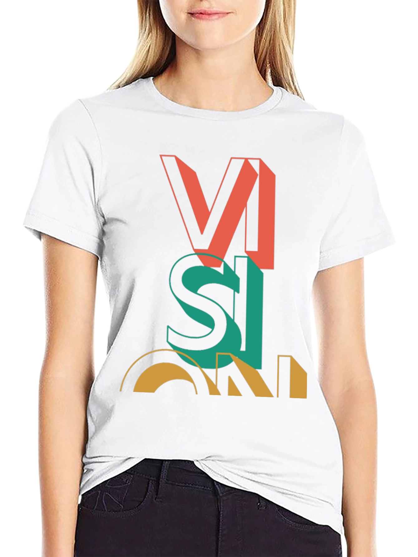 Vision Graphic Tee - Modern Artistic Statement