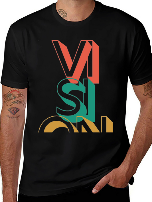 Vision Graphic Tee - Modern Artistic Statement