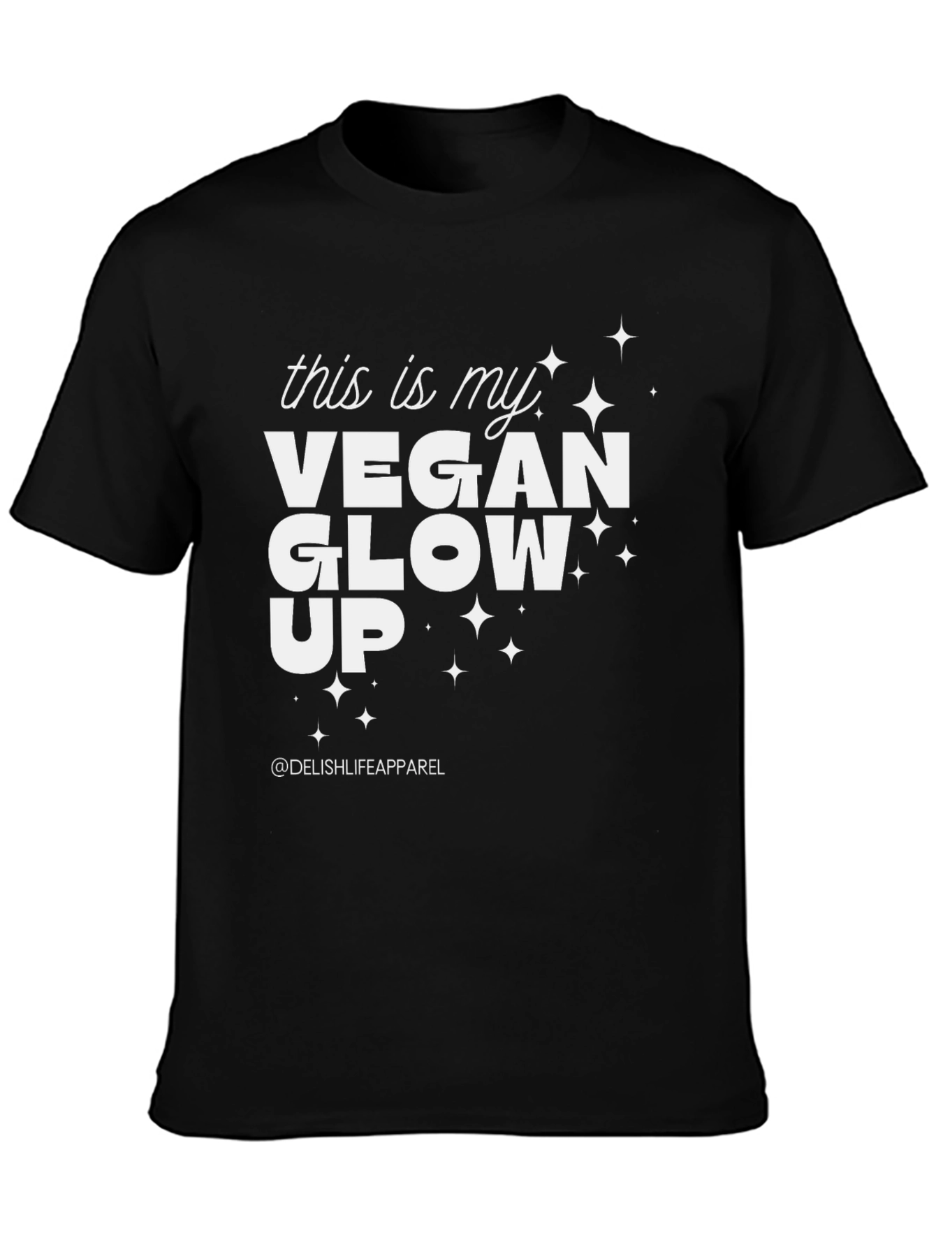 Vegan Glow Up T-Shirt - Black