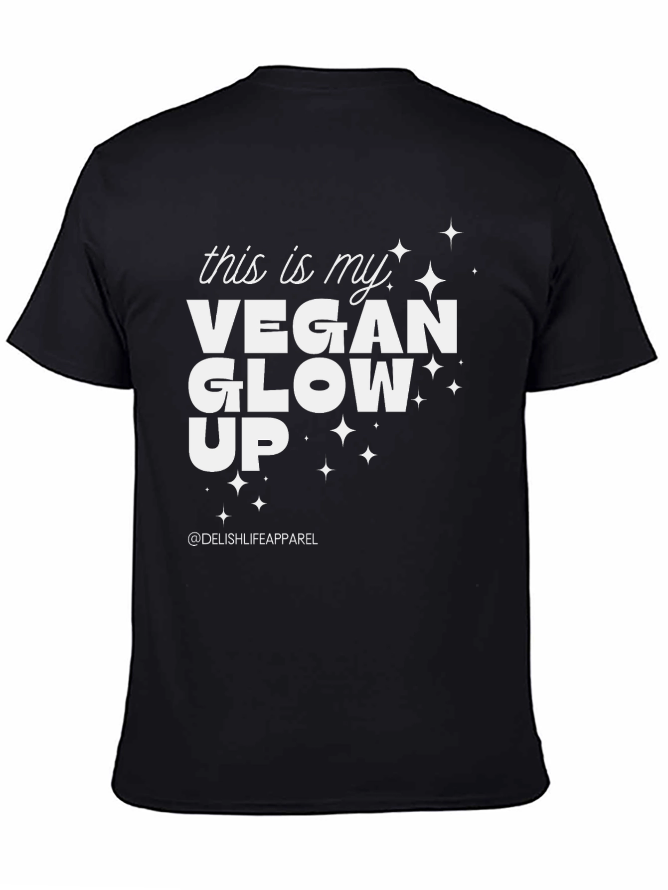 Vegan Glow Up T-Shirt - Black