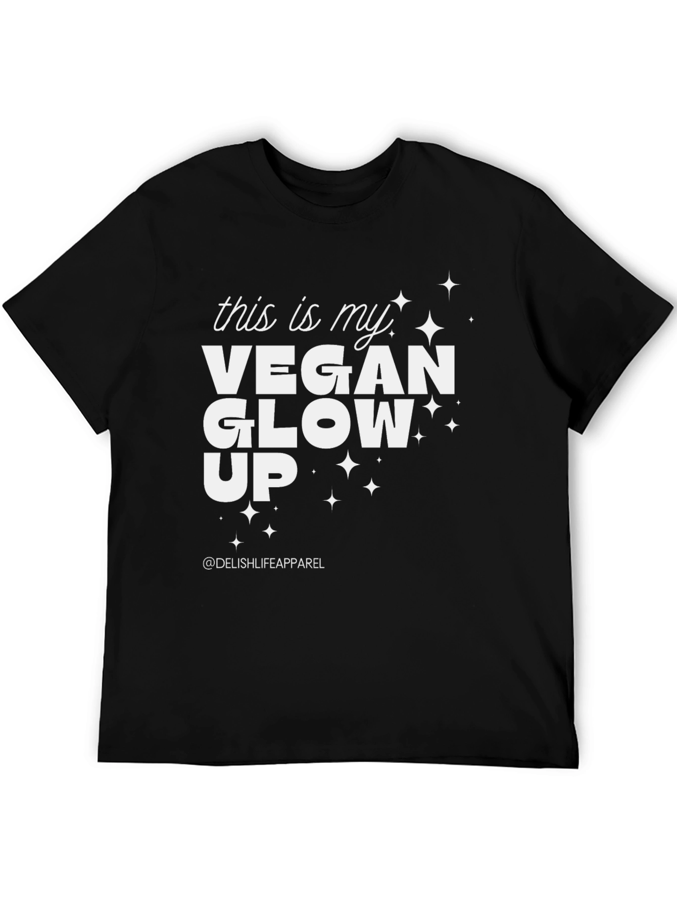 Vegan Glow Up T-Shirt - Black