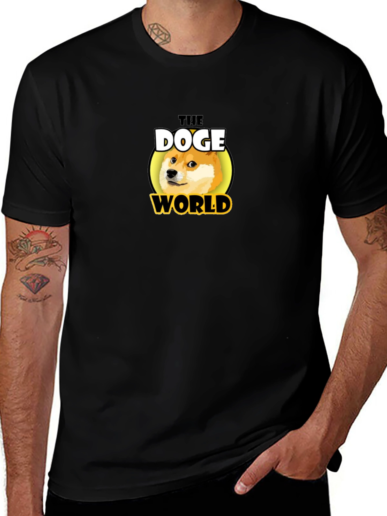 The Doge World Black T-Shirt