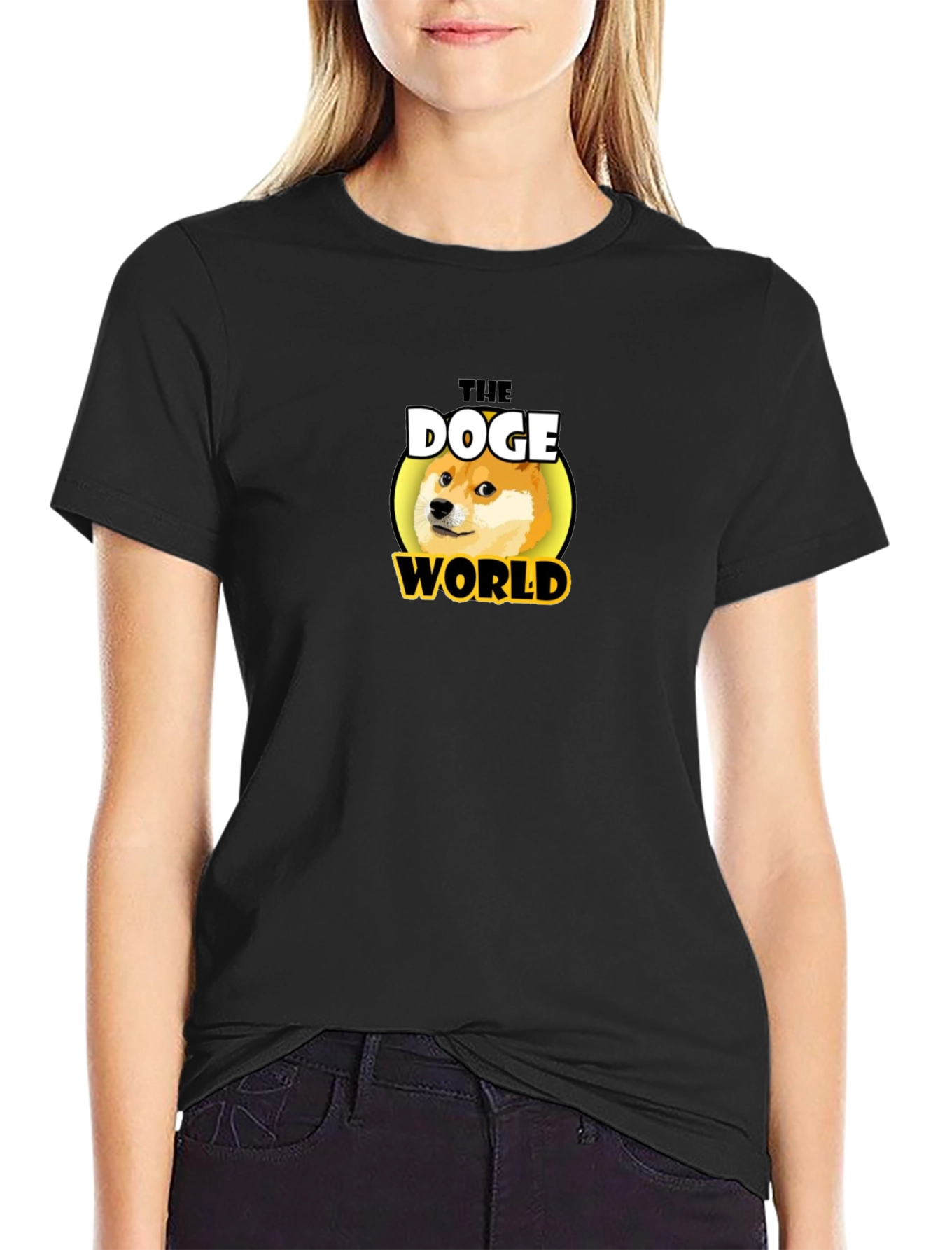The Doge World Black T-Shirt