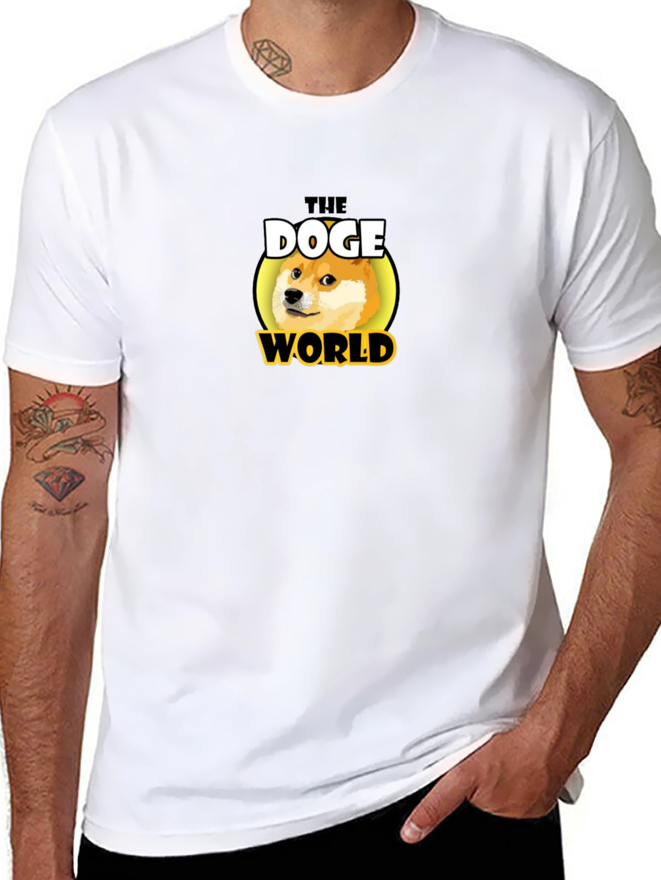The Doge World Black T-Shirt