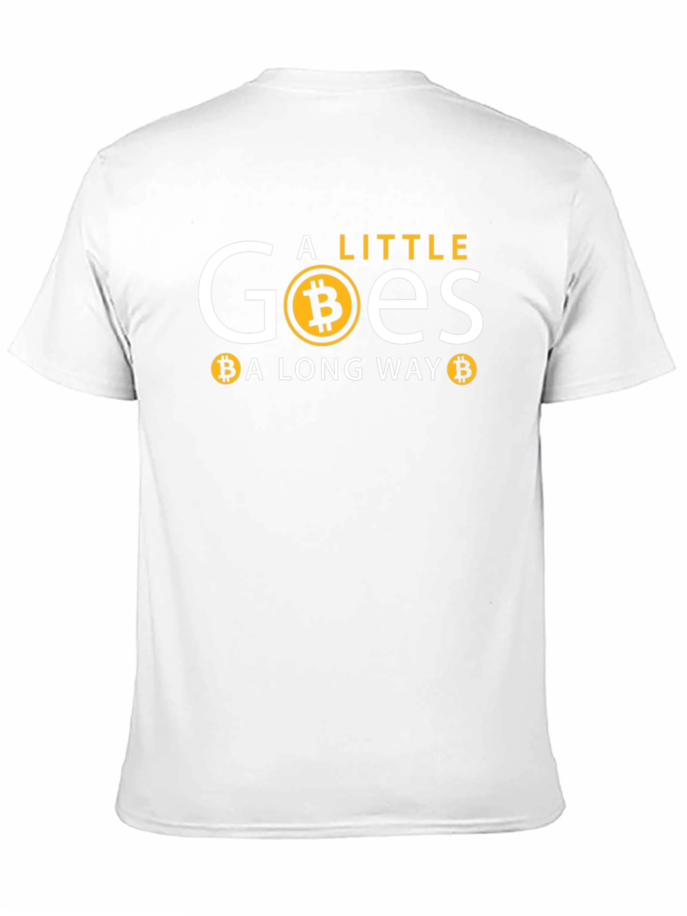 Bitcoin Goes a Long Way Black T-Shirt