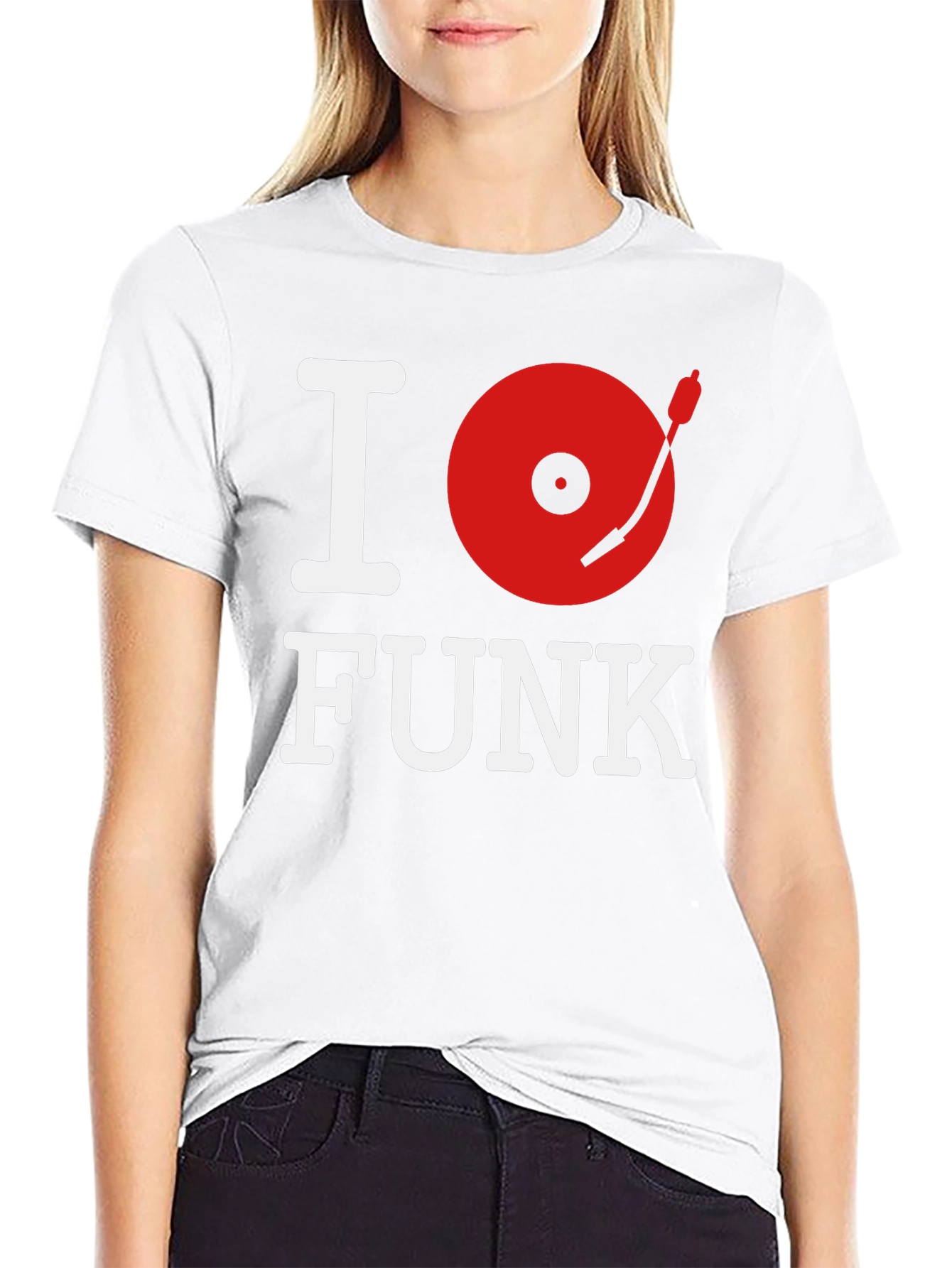 I Love Funk Graphic Tee - Retro Vinyl Design