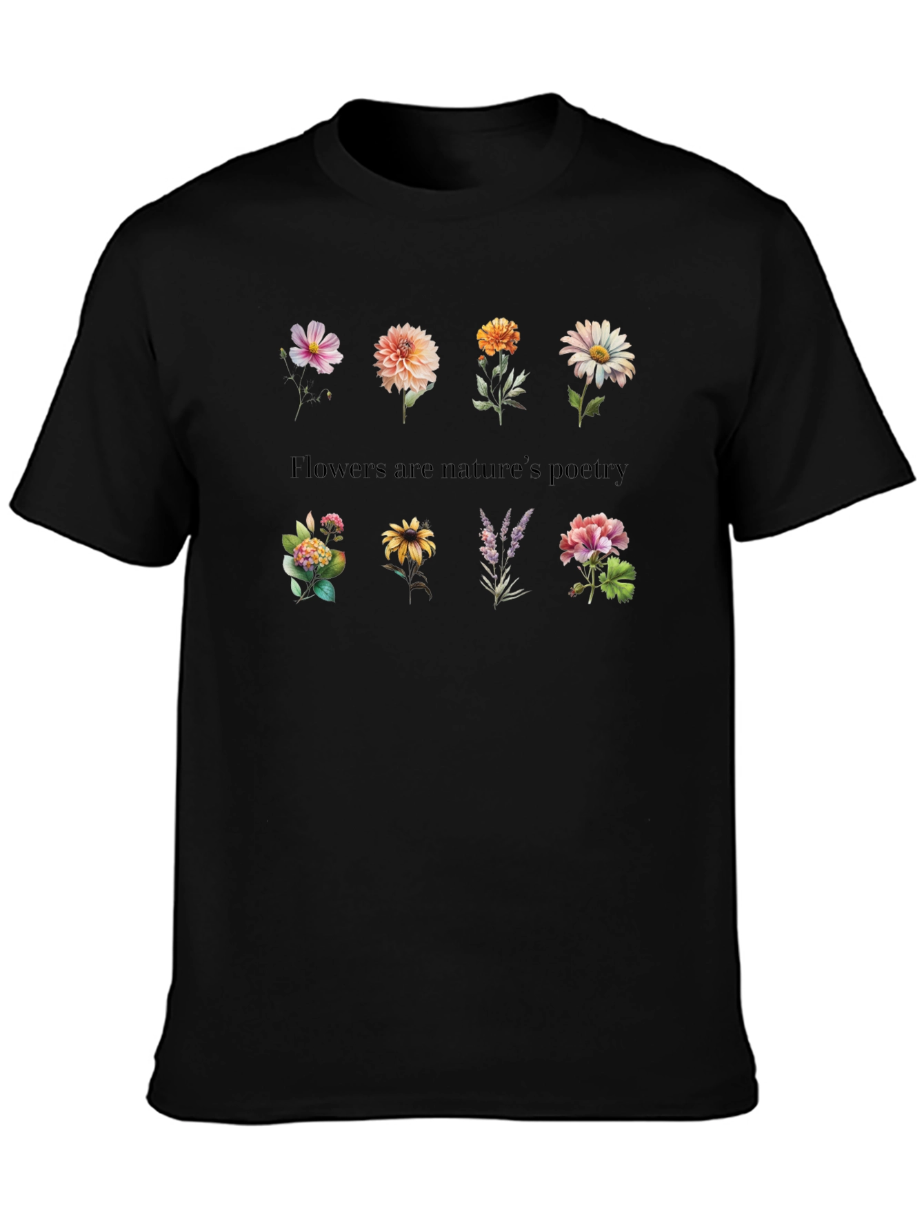 Floral Poetry T-Shirt