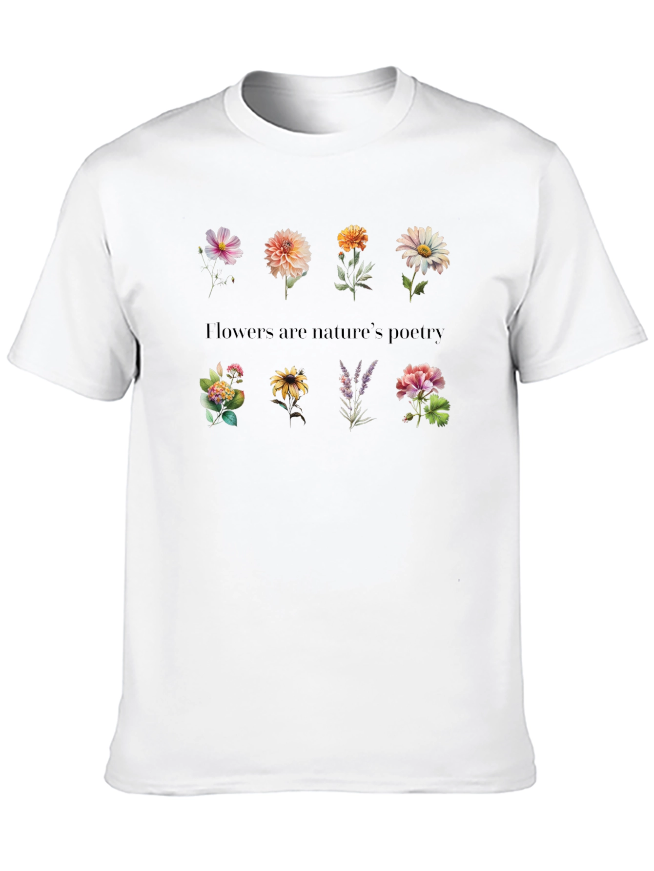 Floral Poetry T-Shirt