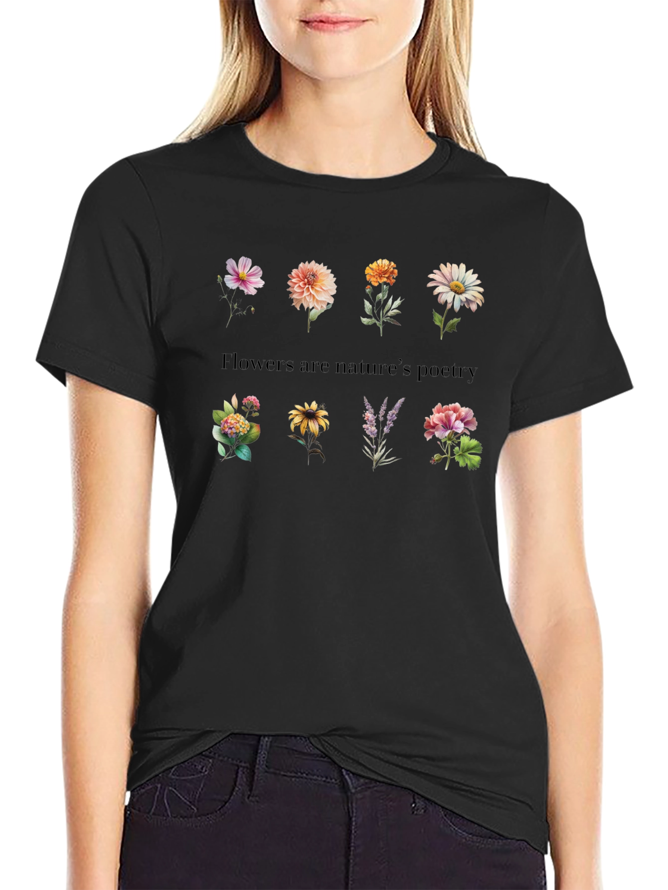Floral Poetry T-Shirt