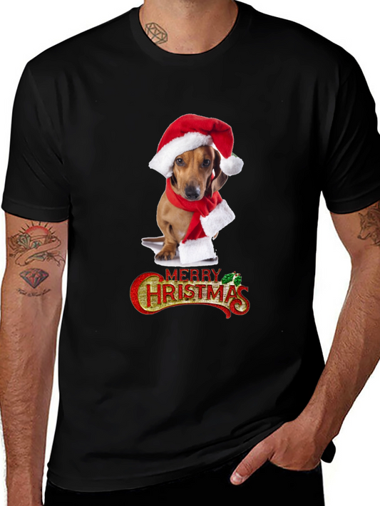 Festive Dachshund Christmas T-Shirt