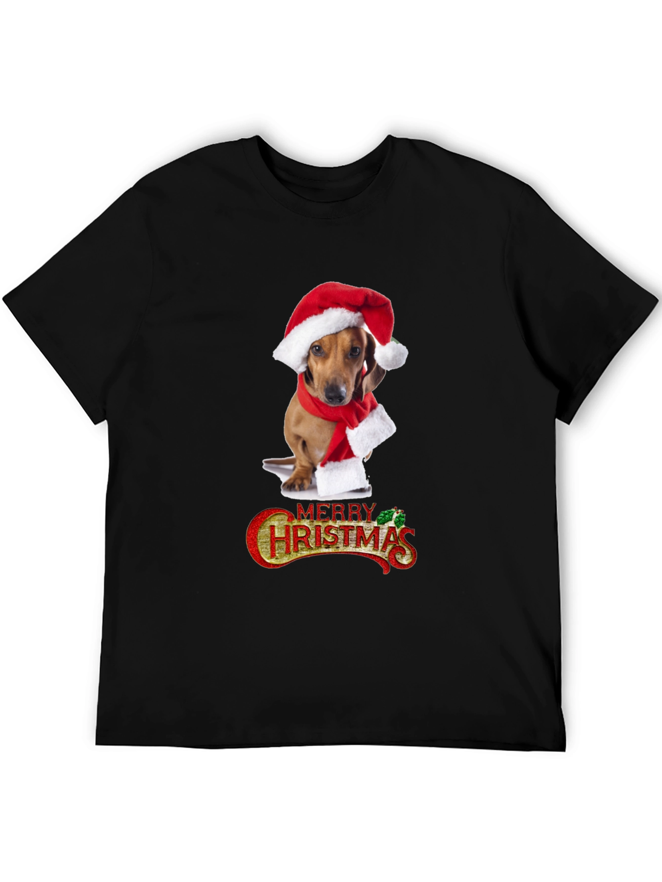 Festive Dachshund Christmas T-Shirt
