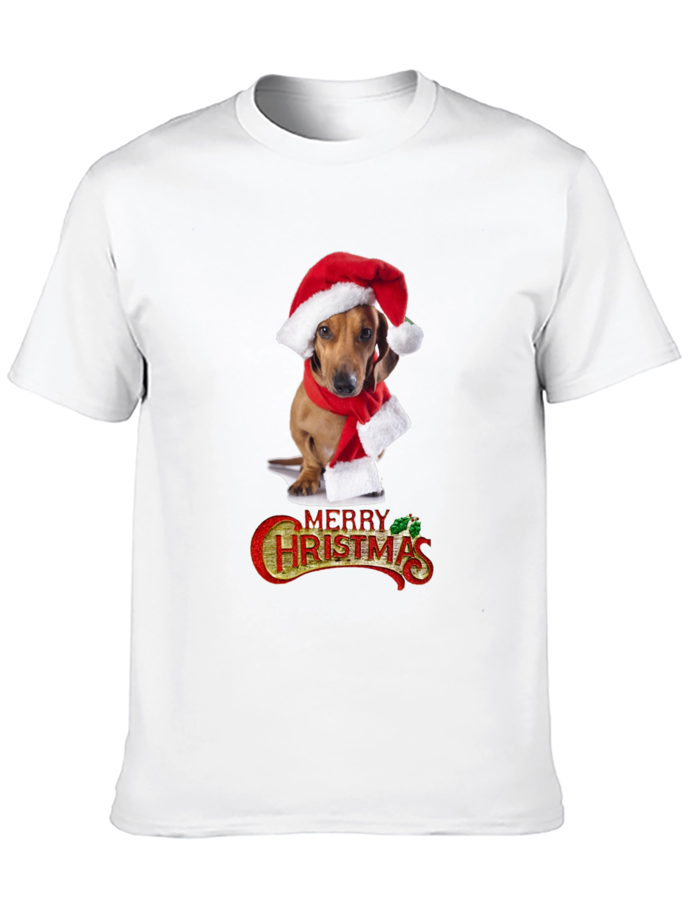 Festive Dachshund Christmas T-Shirt