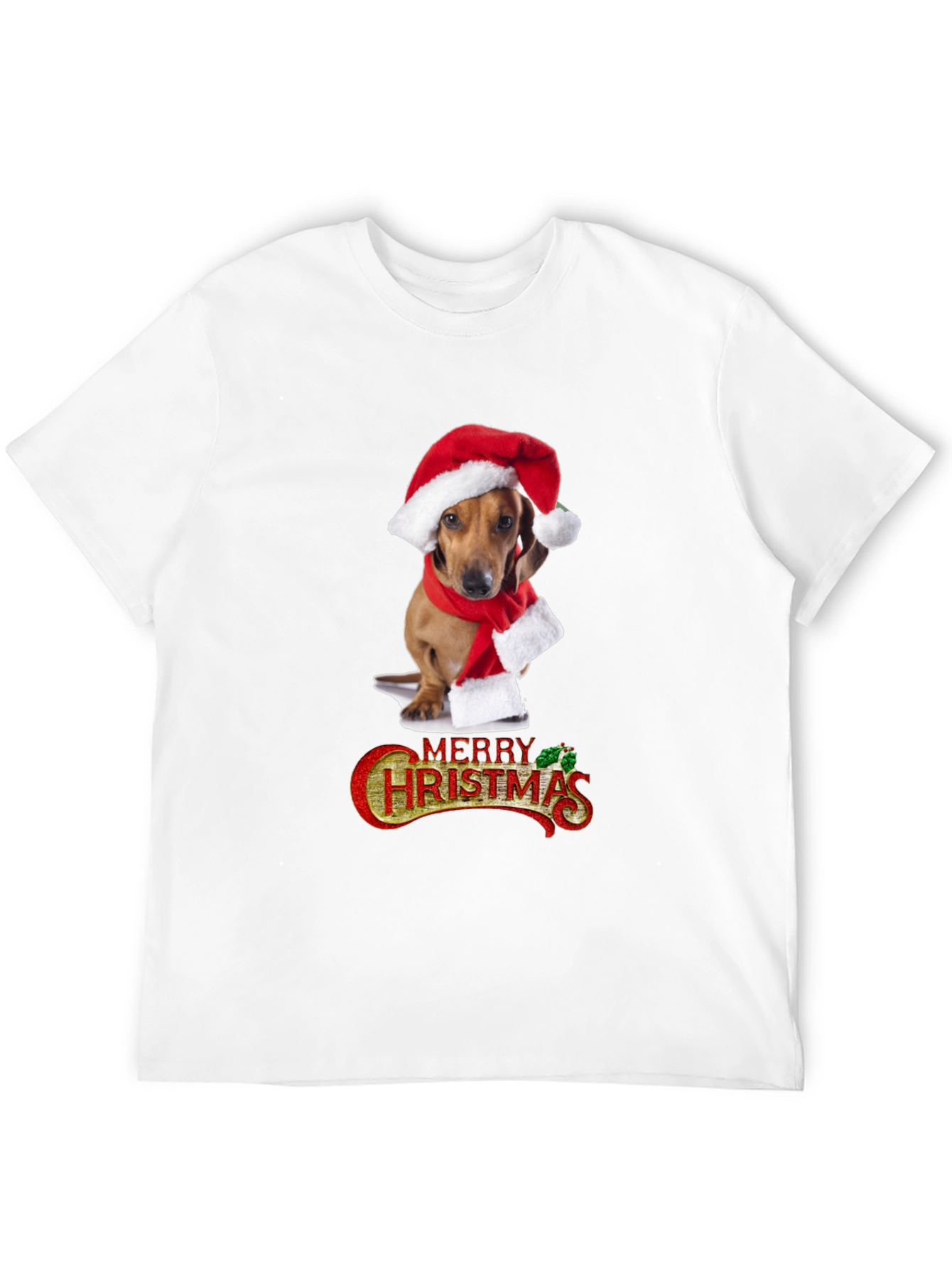 Festive Dachshund Christmas T-Shirt